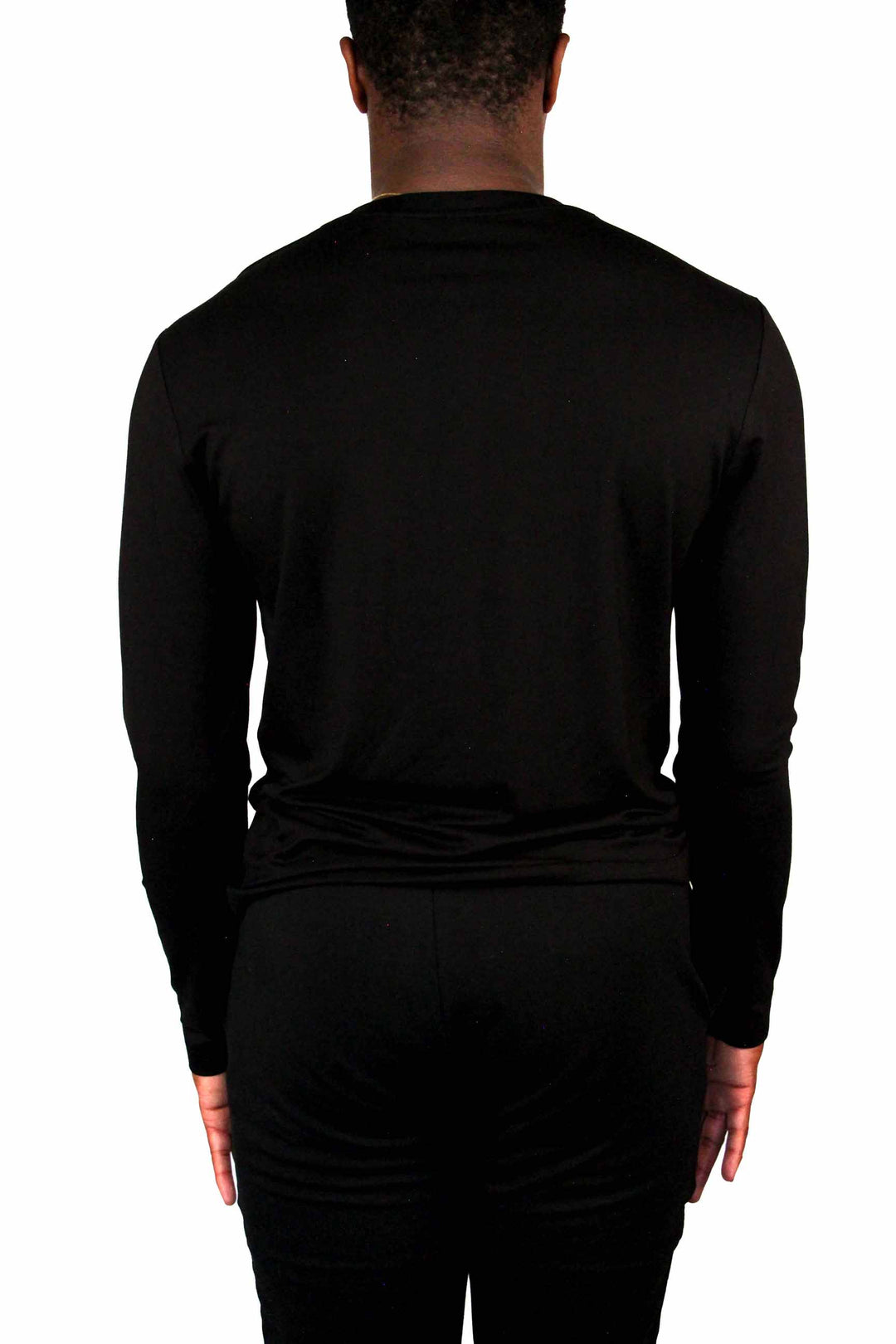 Tailored Bamboo Black Henley