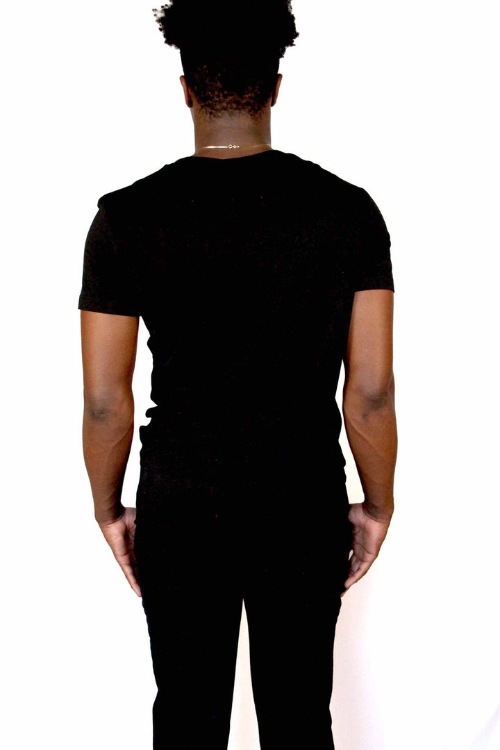 Tailored Bamboo Black Tee