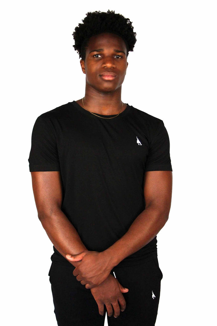 Tailored Bamboo Black Tee